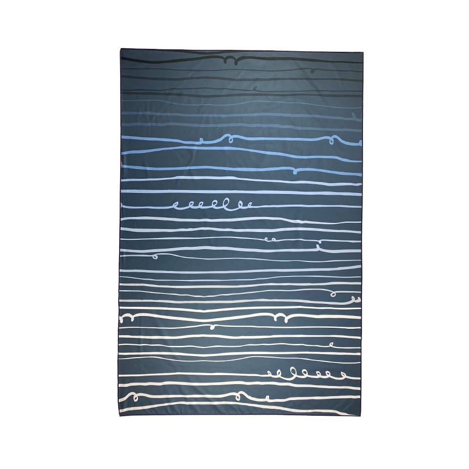 Serviette MINIMIZ STRIPES BOY FACE pliée