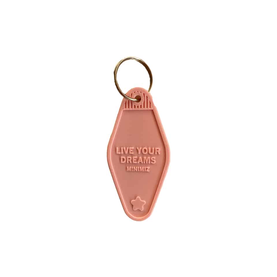 Porte clé LYD Rose Pale