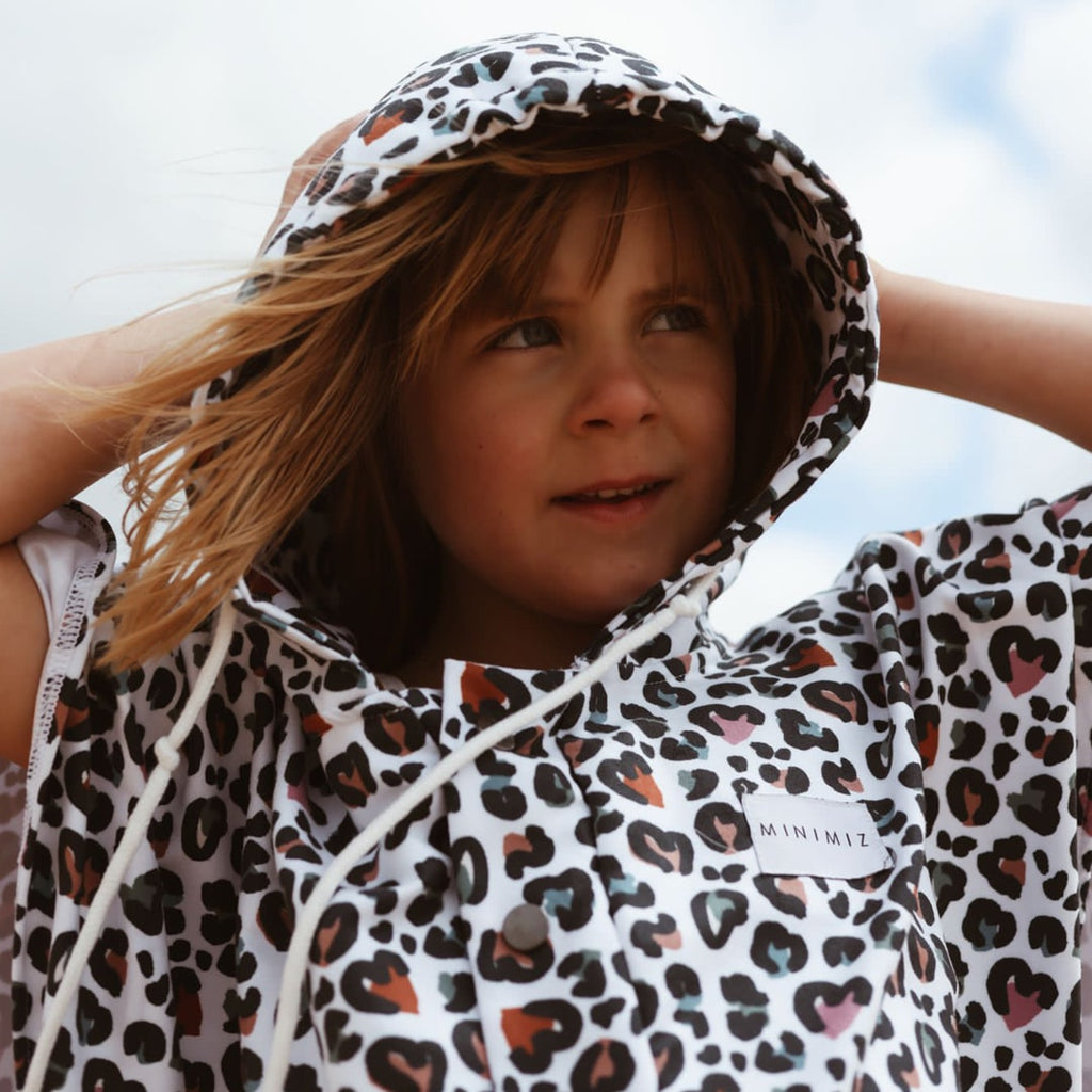 poncho MINIMIZ léo white M