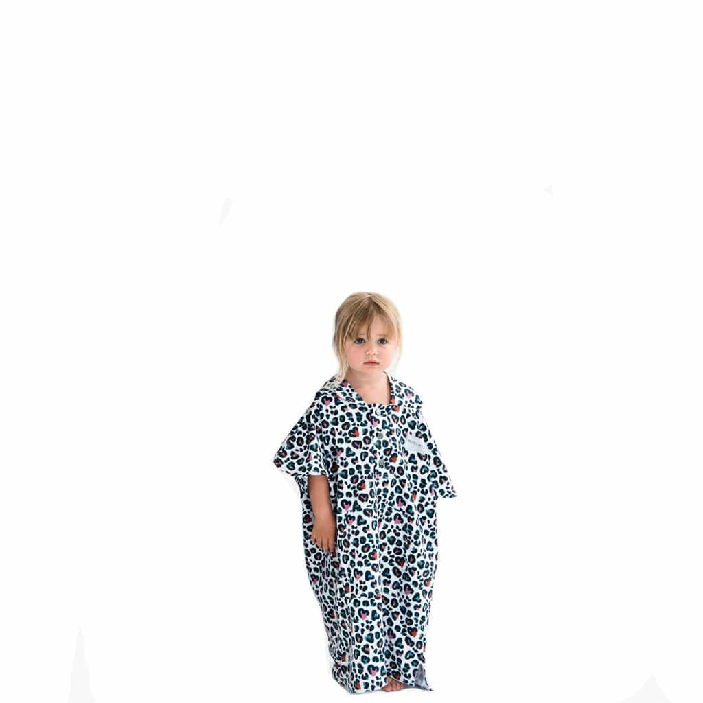 Poncho MINIMIZ LEO WHITE S porté