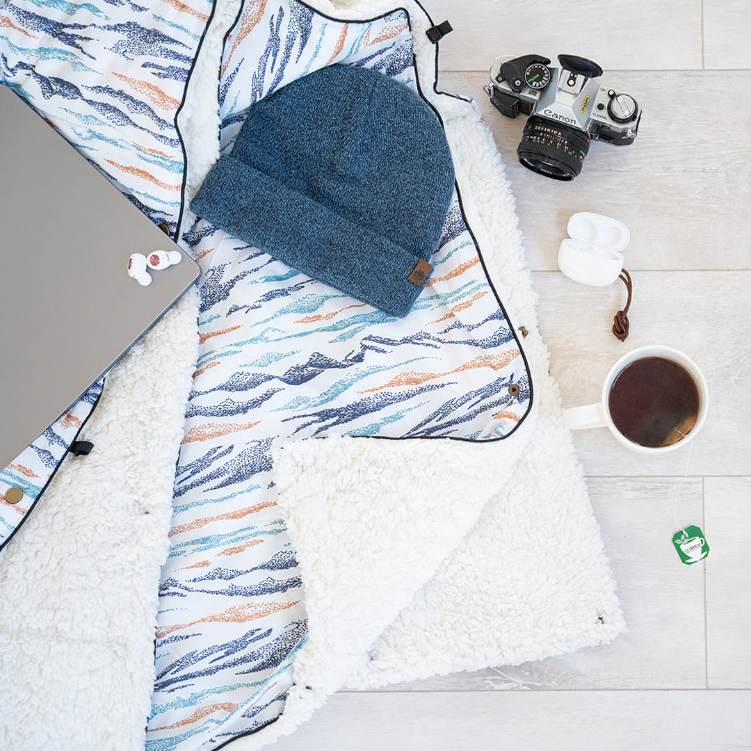 couverture 4en 1 MINIMIZ ushuaia white sherpa L ambiance