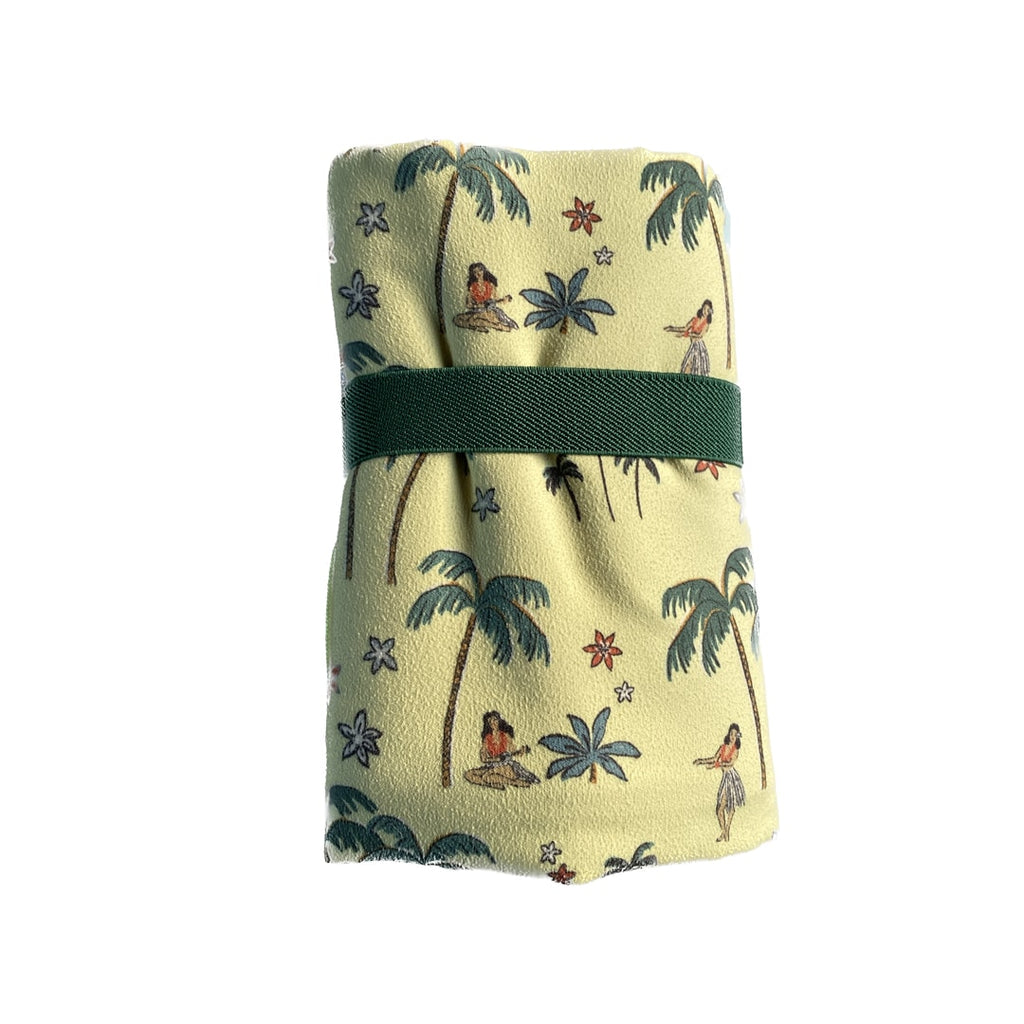 Serviette MINIMIZ Bora Bora Yellow Pliée