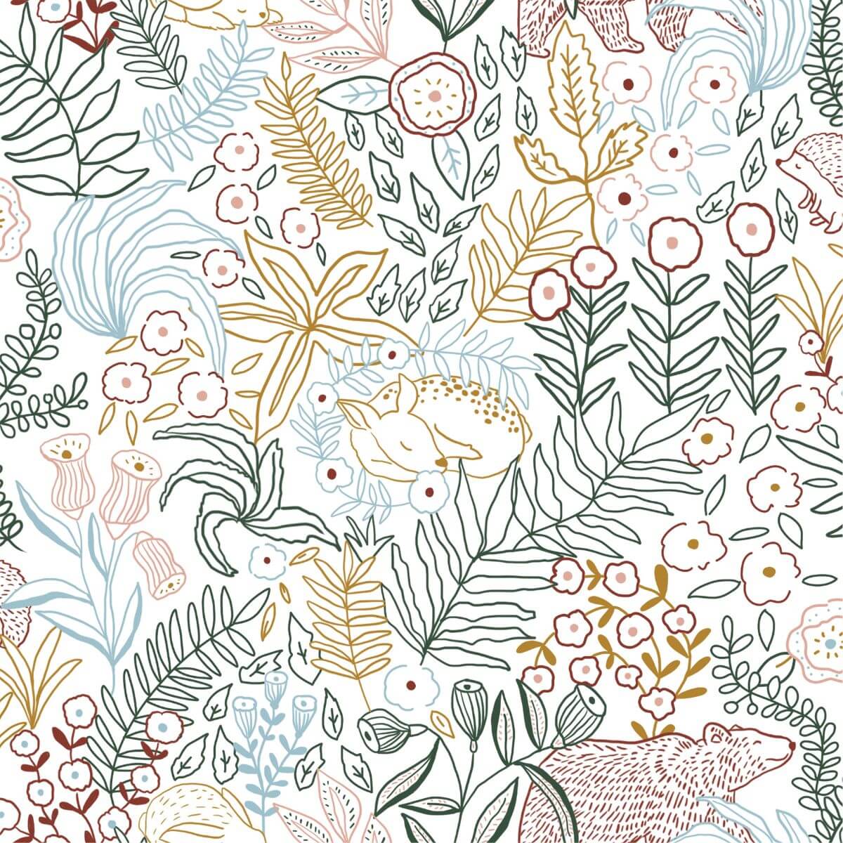 Motif Yosemite de la gigoteuse de voyage minimiz : jungle et fleurs